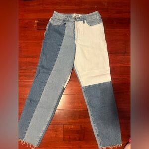 Hollister blue white and light blue mom jeans size W27 L27